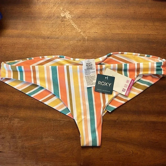 NWT!! ROXY - PRINTED BEACH CLASSICS MINI BIKINI BOTTOMS - Size XXL/16 - Picture 7 of 11